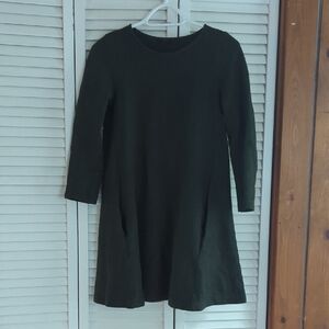 COS A-Line Wool Mini Dress in Deep Green XS/S